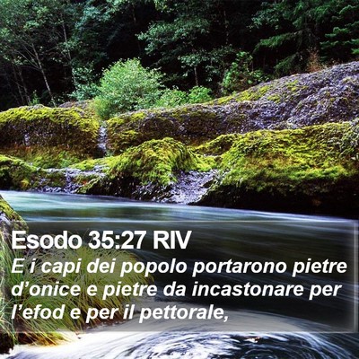 Esodo 35:27 RIV Bible Verse Image