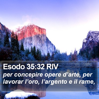 Esodo 35:32 RIV Bible Verse Image