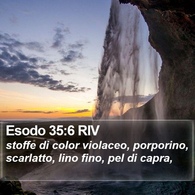 Esodo 35:6 RIV Bible Verse Image