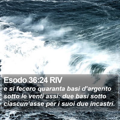 Esodo 36:24 RIV Bible Verse Image