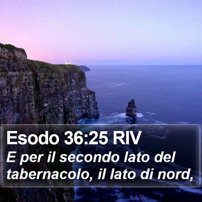 Esodo 36:25 RIV Bible Verse Image