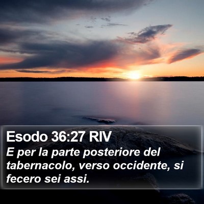 Esodo 36:27 RIV Bible Verse Image
