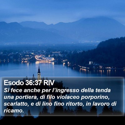 Esodo 36:37 RIV Bible Verse Image