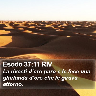 Esodo 37:11 RIV Bible Verse Image