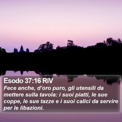 Esodo 37:16 RIV Bible Verse Image