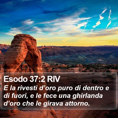 Esodo 37:2 RIV Bible Verse Image