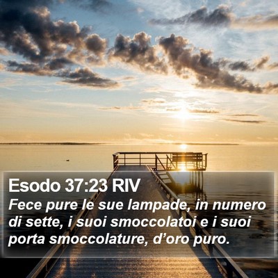Esodo 37:23 RIV Bible Verse Image