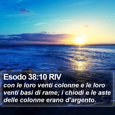Esodo 38:10 RIV Bible Verse Image