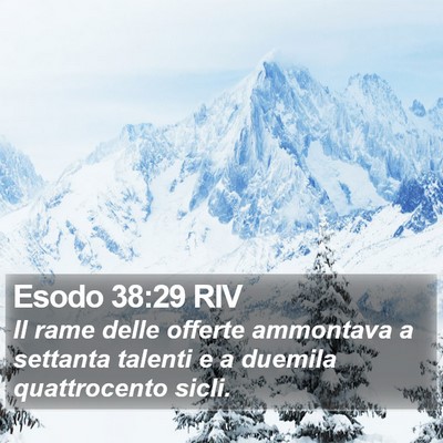 Esodo 38:29 RIV Bible Verse Image