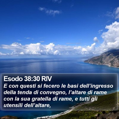 Esodo 38:30 RIV Bible Verse Image