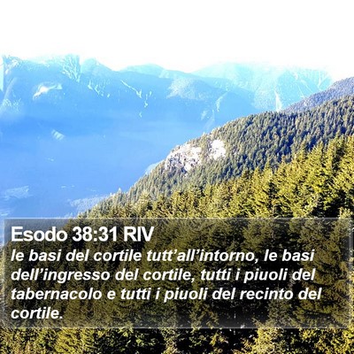 Esodo 38:31 RIV Bible Verse Image