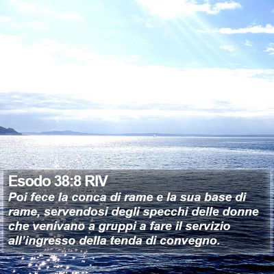 Esodo 38:8 RIV Bible Verse Image