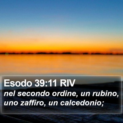 Esodo 39:11 RIV Bible Verse Image