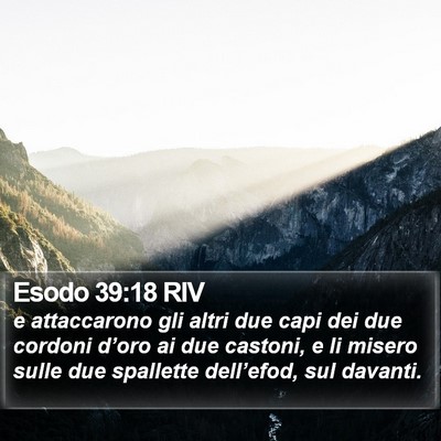 Esodo 39:18 RIV Bible Verse Image