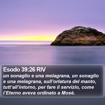Esodo 39:26 RIV Bible Verse Image