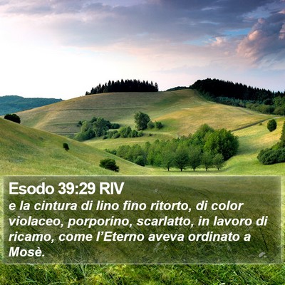 Esodo 39:29 RIV Bible Verse Image