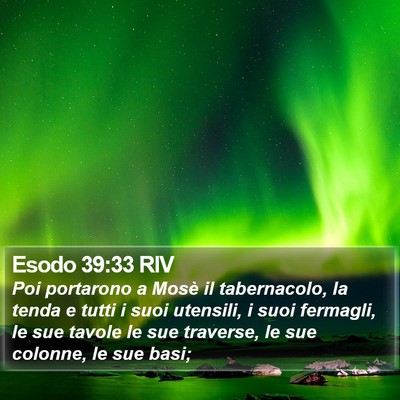 Esodo 39:33 RIV Bible Verse Image
