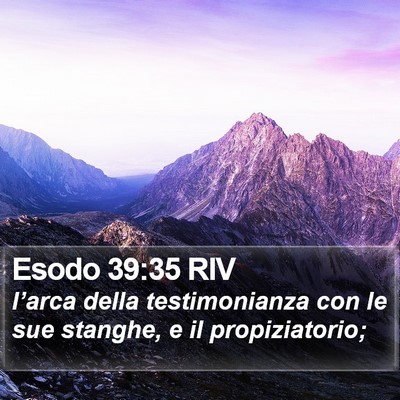 Esodo 39:35 RIV Bible Verse Image