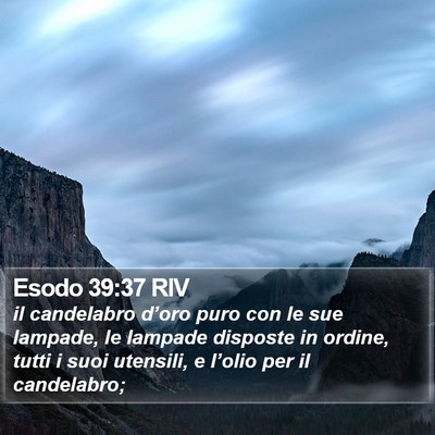 Esodo 39:37 RIV Bible Verse Image