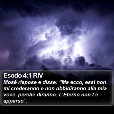 Esodo 4:1 RIV Bible Verse Image