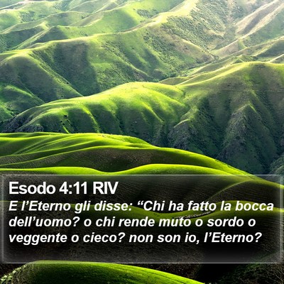 Esodo 4:11 RIV Bible Verse Image