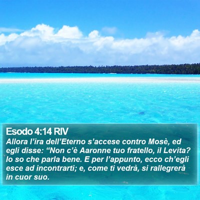 Esodo 4:14 RIV Bible Verse Image