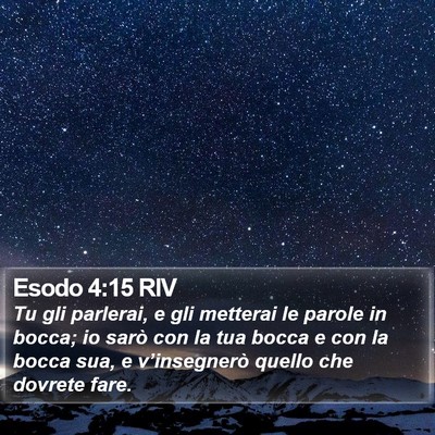 Esodo 4:15 RIV Bible Verse Image