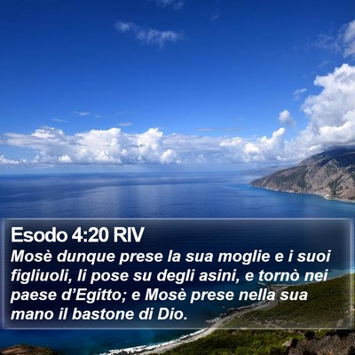 Esodo 4:20 RIV Bible Verse Image