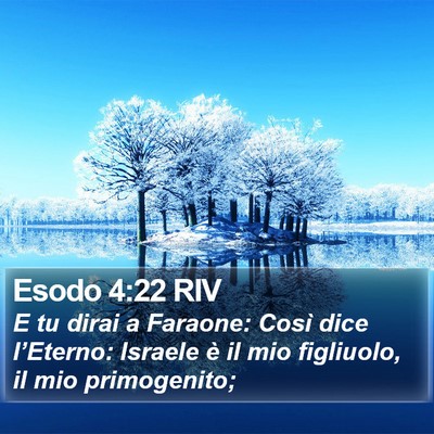 Esodo 4:22 RIV Bible Verse Image