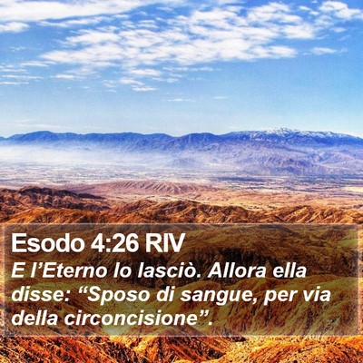 Esodo 4:26 RIV Bible Verse Image