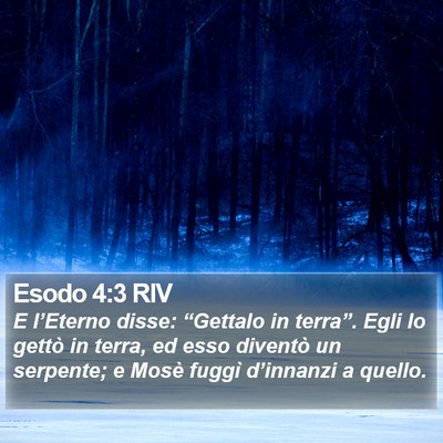 Esodo 4:3 RIV Bible Verse Image