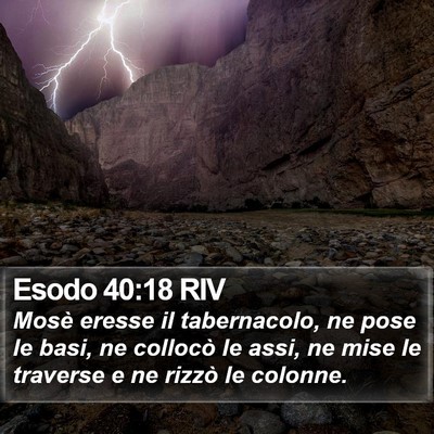 Esodo 40:18 RIV Bible Verse Image