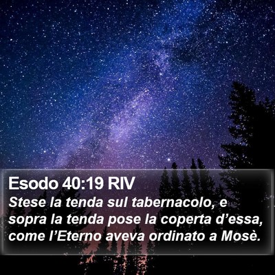Esodo 40:19 RIV Bible Verse Image