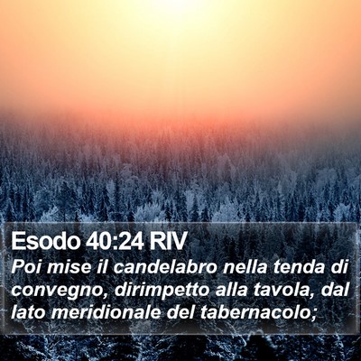 Esodo 40:24 RIV Bible Verse Image