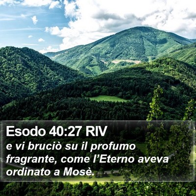 Esodo 40:27 RIV Bible Verse Image