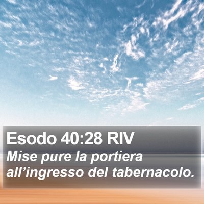 Esodo 40:28 RIV Bible Verse Image