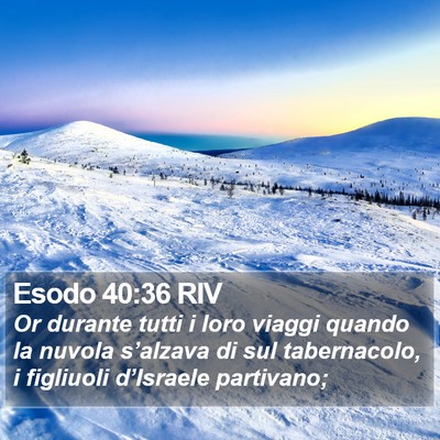 Esodo 40:36 RIV Bible Verse Image