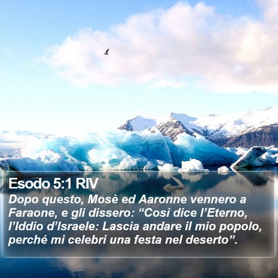 Esodo 5:1 RIV Bible Verse Image