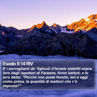 Esodo 5:14 RIV Bible Verse Image