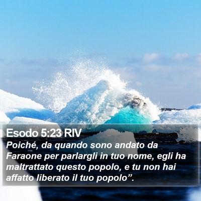 Esodo 5:23 RIV Bible Verse Image