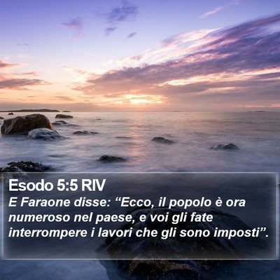 Esodo 5:5 RIV Bible Verse Image