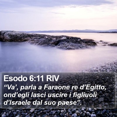 Esodo 6:11 RIV Bible Verse Image
