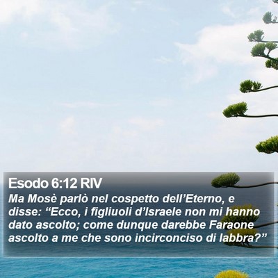 Esodo 6:12 RIV Bible Verse Image