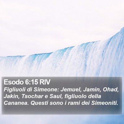 Esodo 6:15 RIV Bible Verse Image