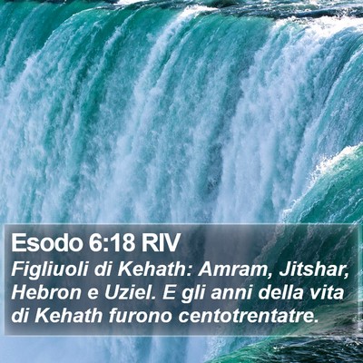 Esodo 6:18 RIV Bible Verse Image