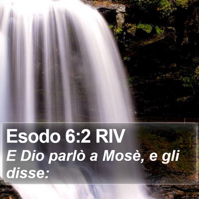 Esodo 6:2 RIV Bible Verse Image