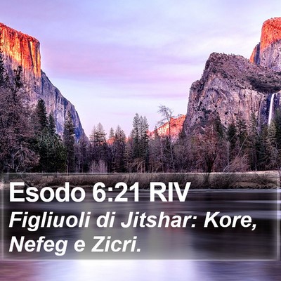 Esodo 6:21 RIV Bible Verse Image