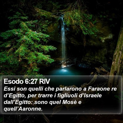 Esodo 6:27 RIV Bible Verse Image