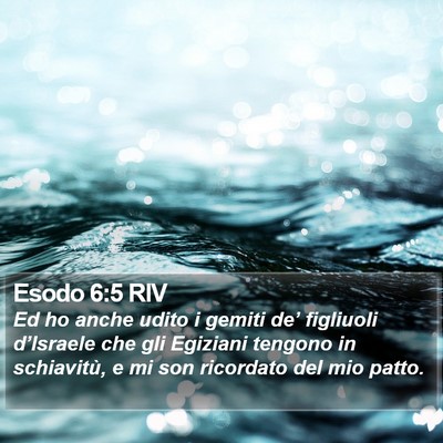 Esodo 6:5 RIV Bible Verse Image