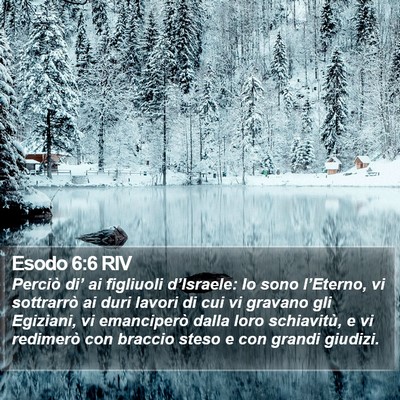 Esodo 6:6 RIV Bible Verse Image